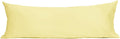 Sunflower Body Pillowcase 100% Cotton Long Pillow Cover/Case Envelope Closure 1 Pack, 21×54 inches Honeyed Straw, Soft and Breathable