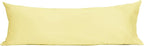 Sunflower Body Pillowcase 100% Cotton Long Pillow Cover/Case Envelope Closure 1 Pack, 21×54 inches Honeyed Straw, Soft and Breathable