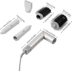 GLAMUP 5-in-1 Flexible Styler Multi Hair Styler - Advanced High-Speed Hair Dryer, Magic Styler with Tight Grip, for Travel, Fast Drying, No Heat Damage, Gift Set