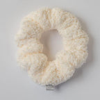 VOLO Salt White Spa Headband & Scrunchie Set for Women | Towel Hair Accessories for Makeup, Washing Face, Self Care & Skin Care | Ultra Soft, Absorbent & Stretchy | Perfect Pair Bundle | Microfiber