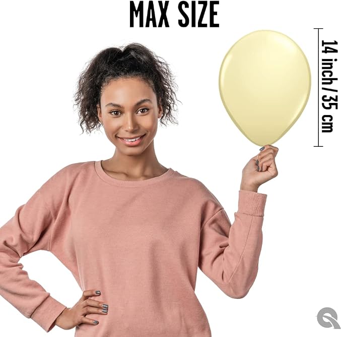 Qualatex 11" Ivory Silk Balloons by Pioneer Balloon Company - Image 4