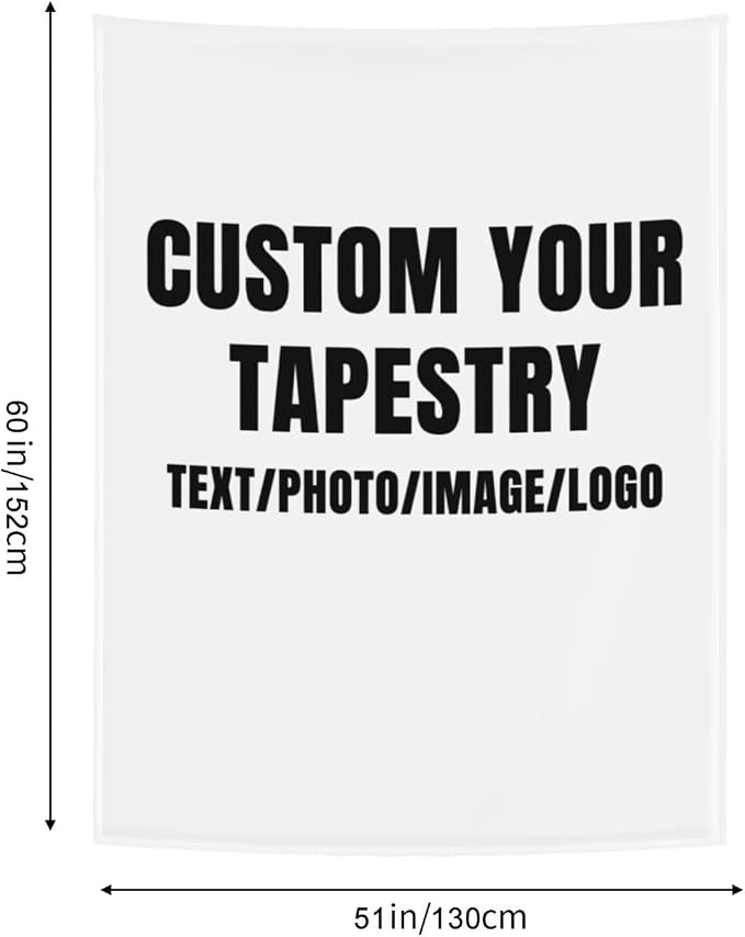 Personalized Tapestry Custom Tapestry Upload Images Banners and Signs Customize - Image 2