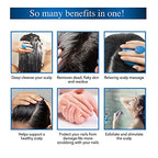 Nizoral Hair Shampoo Brush with Soft Silicone Scalp Massager Brush Head, for All Hair Types, Deep Cleanses Scalp and Removes Dead Flaky Skin and Residue, Pack of 2