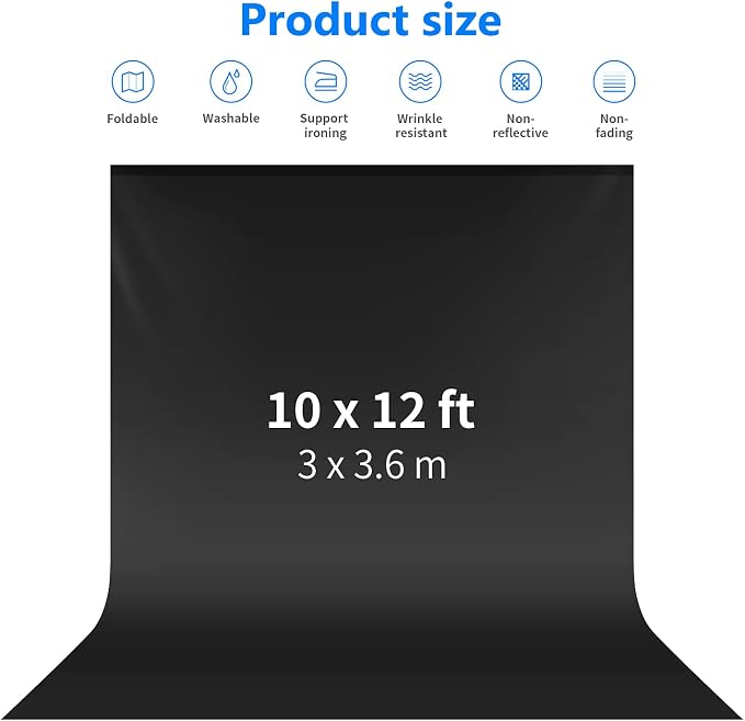 NEEWER 10 x 12FT / 3 x 3.6M PRO Photo Studio Premium Polyester Collapsible - Image 2