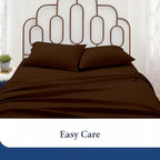 SKY BEDDINGS Queen Pillowcase Set of 2 - Soft Brushed Microfiber Pillow Cases with Envelope Clouser - Wrinkle-Free, Fade-Resistant Pillow Covers - 20 x 30 Inches, Chocolate
