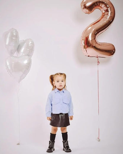 Rose Gold Number 2 Balloon 40 Inch - Image 3