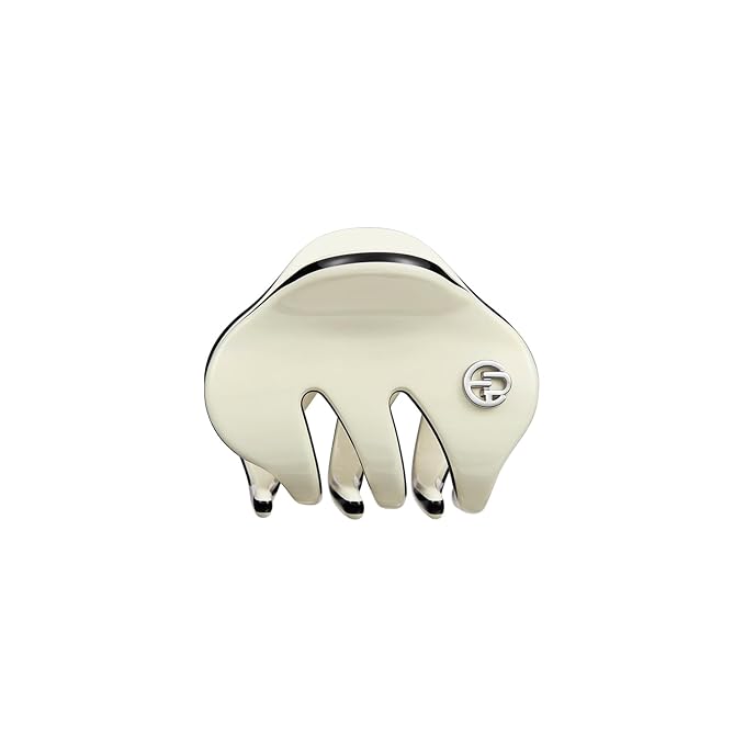 EVITA PERONI Small Hair Clips, Mini Hair Clip for Hair, Little Tiny Claw Clips for Women Girls Half Updo, Cream White