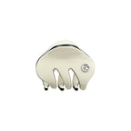 EVITA PERONI Small Hair Clips, Mini Hair Clip for Hair, Little Tiny Claw Clips for Women Girls Half Updo, Cream White