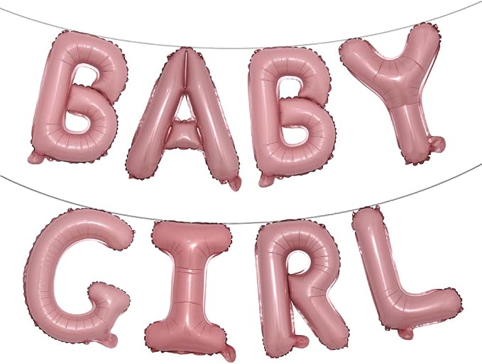 16 inch Baby Boy Girl Banner Foil Letter Balloons Garland by RUIANSI