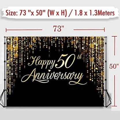 Anniversary Backdrop for Happy 50th Party - Image 2