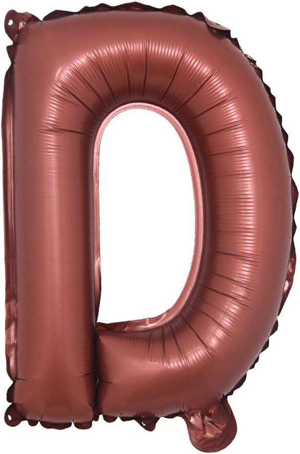 Chocolate Color Letter Number Foil balloons 1pc 16inch Alphabet Digital by RUIANSI
