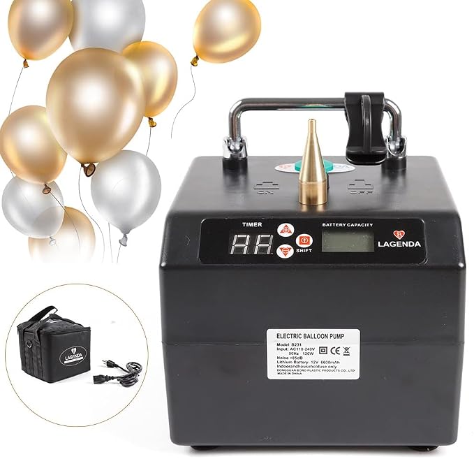 Lagenda Electric Air Balloon Pump, B231 Portable Professional Automatic - Image 2