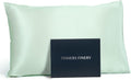Fishers Finery 19mm 100% Pure Mulberry Silk Pillowcase, Quality Tested (Light Green, Q)