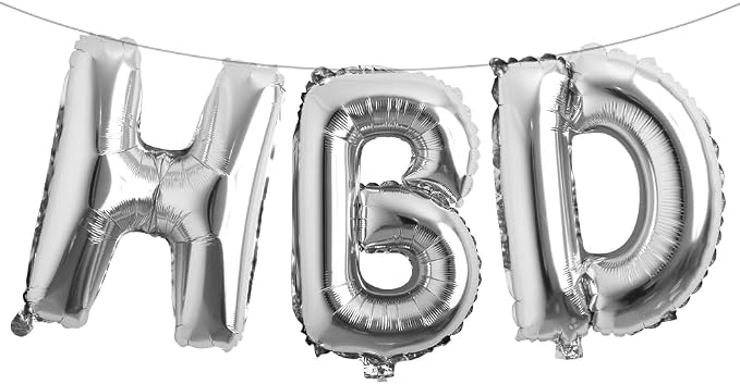 16 Inch HBD Balloons for Boho Birthday Party Decorations by RUIANSI