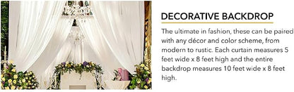 AK TRADING CO. Polyester Backdrop Drapes Curtains Panels - Image 6