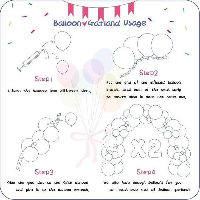 412pcs Navy Blue Balloons Garland Arch Kit 18 12 10 5 Inch Different Sizes - Image 3