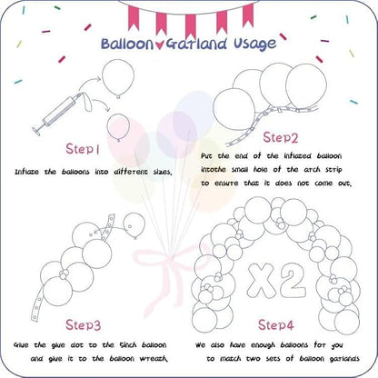 412pcs White Balloons 18 12 10 5 Inch White Balloon Garland Arch Kit Different - Image 3