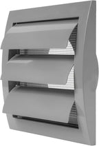 Repa Market 4 Inch Gray Dryer Vent Hood/Duct Cover for Walls or Ducting/ABS Plastic Grille with Flaps & Insect Screen/Exhaust and Dryer Vent Covers for Indoor & Outdoor Use