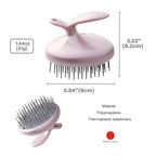 Terra Distribution Scalp Scrubber [Made in Japan] Unique Layout Shampoo Brush for Smooth Brushing Long Hair, Head Massage, Men, Women, and Gift