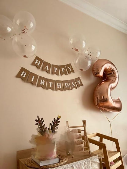 Number Balloons Rose Gold 28 Balloon 40 inch - Image 2