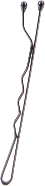 Amazon Basics No Slip Bobby Pins, 48 count, Black High, Gloss Bobby Pins for Pain Free, Comfortable, All-Day Styling and UpDos. For All Hair Types