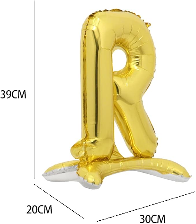 16" Standing Alphabet Letter and Number Balloons Aluminum Hanging Foil Film - Image 2
