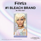 L'Oreal Paris Feria Multi-Faceted Shimmering Permanent Hair Color, Very Platinum, Pack of 1 Hair Dye Kit