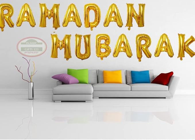 16in Rose Gold Eid MUBARAK Foil Balloons - Image 3