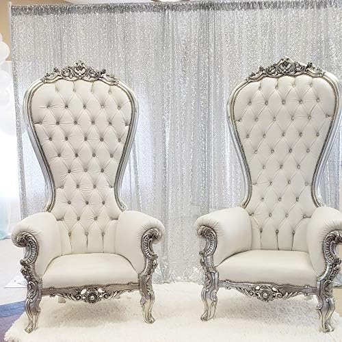 Eternal Beauty Silver 3mm Sequin Backdrop 6x6 Ft - Image 7