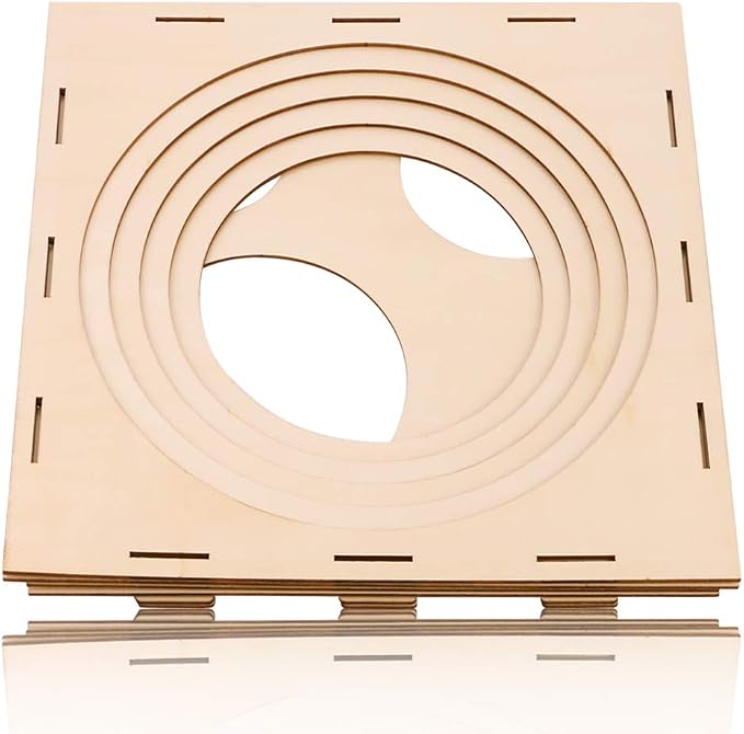 9 Holes Collapsible Wood Balloon Sizer Cube Box from 2" to 10", Balloon - Image 6