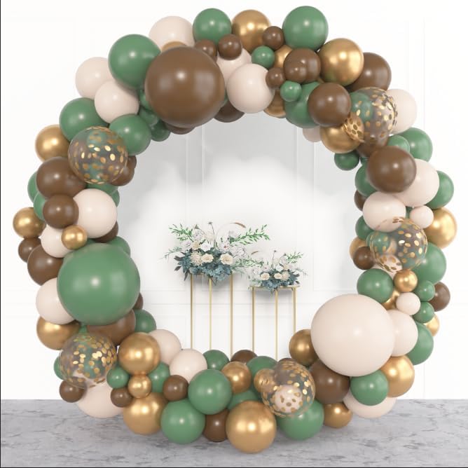 Amandir 153pcs Sage Green Brown Balloon Garland Arch Kit Different Sizes | 18 - Image 5
