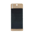 minihope Women's Hair Elastic Thick Tie, Black, 30 Count (Pack of 1), 4MM for Medium Hair.