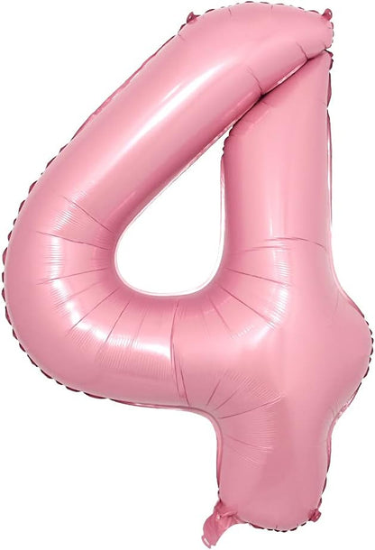 16 Inch Pink Foil Number Balloons Digital Globos Birthday Wedding Party by RUIANSI