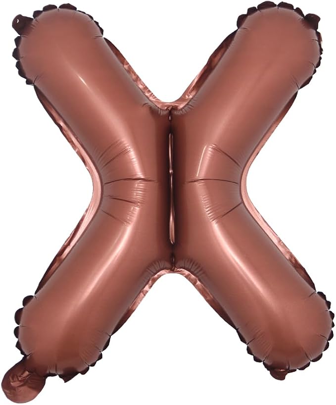 Chocolate Color Letter Number Foil balloons 1pc 16inch Alphabet Digital by RUIANSI