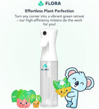 Flora Premium Plant Mister Spray Bottle Producing Gentle & Fine Mist for Precision Hydration, Dispersed Humidity & Moisture - Comes w App for Smart Plant Care (2 Packs)