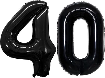Number 40 Balloons for 40th Birthday Party Decorations, 42 Inch Jumbo Foil by GOER