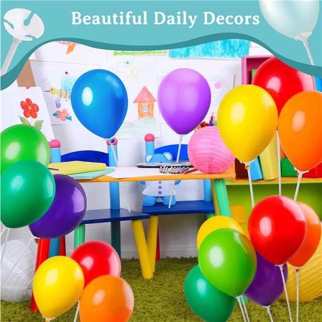 PP OPOUNT 120 Pieces Balloon Sticks, 12.6 inches Balloon Sticks - Image 5