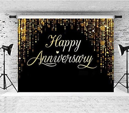 Happy Anniversary Backdrop Party Decorations - Image 4