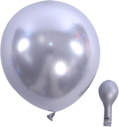 Navy Blue Silver Balloon Garland Kit, 131 Piece Assorted 5 10 12 18in Metallic - Image 5