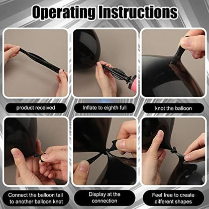 100 Pcs Link Balloon Quick Linking Latex Connected Balloons Linkable - Image 3