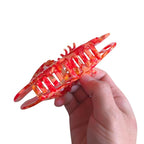 Novelty Shrimp Hair Clips,Cute Acetate Hair Clip,Big Claw Clips for Women,Red