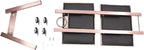 Hairstylist Trolley Cart with Wheels, 2 Tier Salon Tray Cart with Storage Platform, Stainless Steel Salon Service Station Hair Color Tray, Mobile Hairdressing Trolley for Spa Home Use (Rose-Gold)