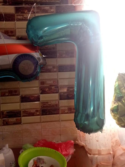 Nile Blue Number 6 Balloon 40 Inch - Image 4