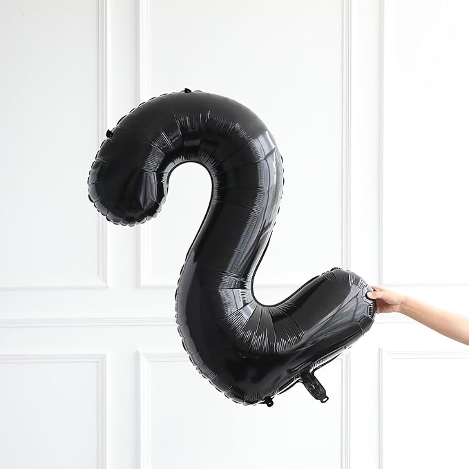 40inch Jumbo Black 21 Number Balloons - Image 5