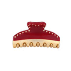 2026 Premium Durable Hair Claw Clip for Women, Original Italian Designed Strong Grip Hair Clips for Normal Fine Thin Hair, No Slip Jaw Clips with Gift Box for Christmas Birthday Girls, 3 Inch Red