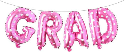 Foil Balloons Congrats Graduation Party Balloons Congratulations Letter Grad by RUIANSI