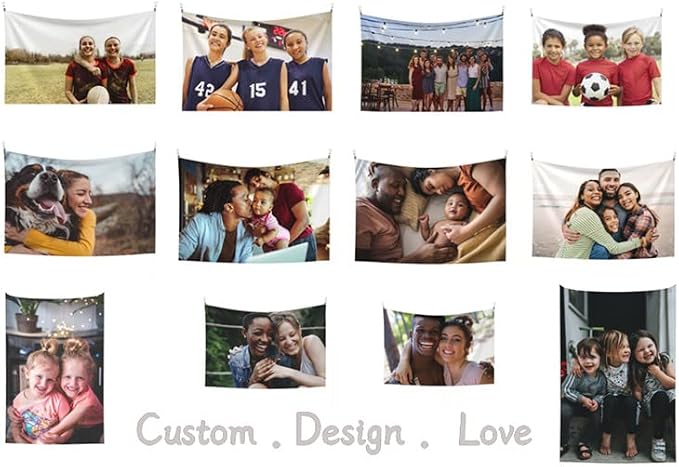 JINJUREN Custom Tapestry Upload Images Banners and Signs Customize - Image 6