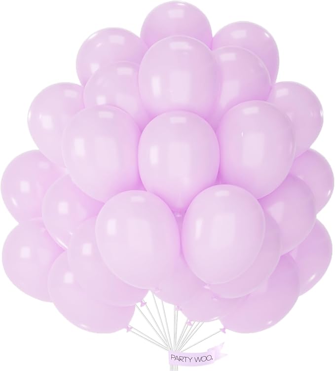 PartyWoo Baby Pink Balloons 50pcs Pastel Light Pale Pink Color | 12 Inch by PartyWoo