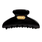 Acetate Hair Clip for Women, SHE'S FREE STYLE JUST FOR YOU [2024 New] Premium Tortoise Shell Hair Claw Clips, Butterfly Hair Accessory (Black-3.4")