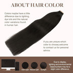 GOO GOO Tape in Hair Extensions Human Hair, 2 Dark Brown, 18inch 100g 40pcs, Skin Weft Seamless Invisible, Silky Straight with Thick Ends, Remy Human Hair